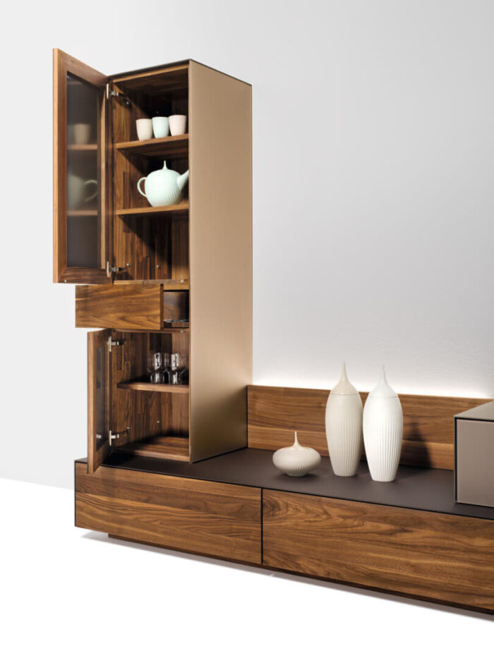 Cubus pure Wohnwand Nussbaum - Image 3