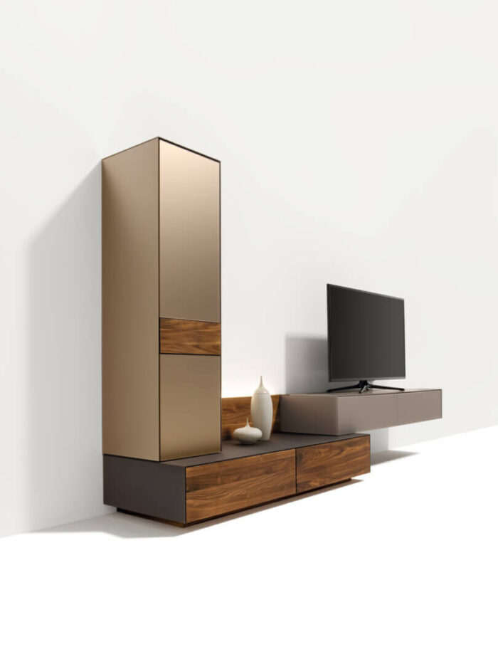 Cubus pure Wohnwand Nussbaum - Image 2
