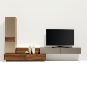 Cubus pure Wohnwand Nussbaum